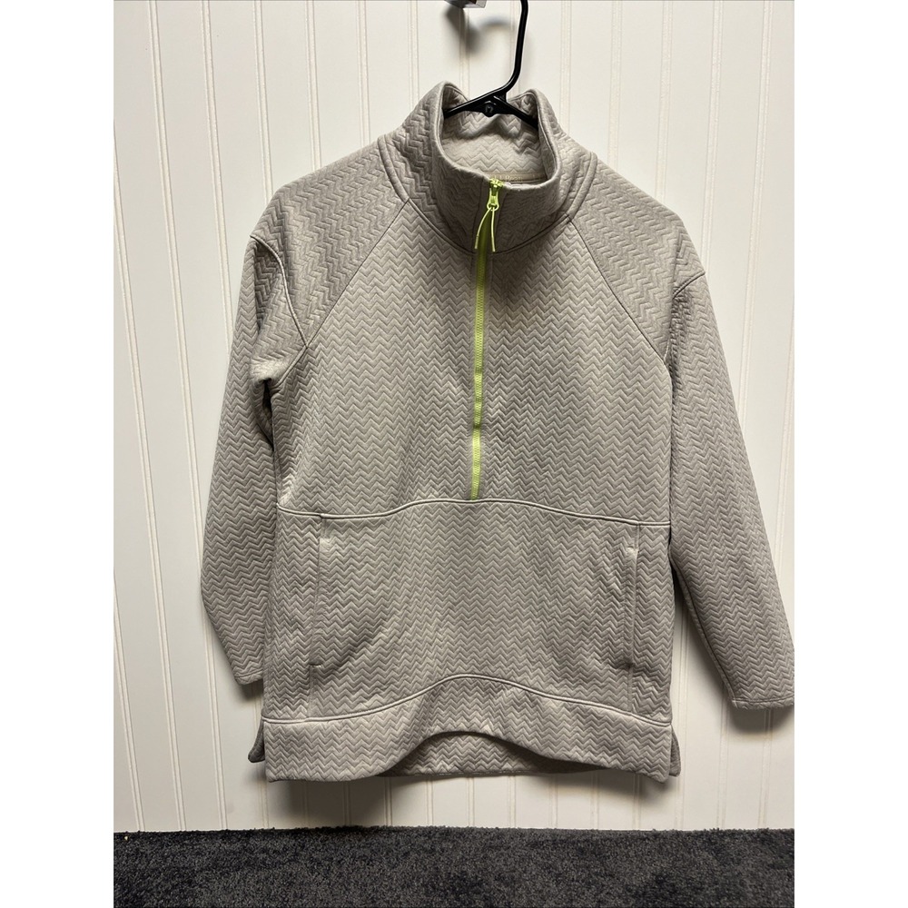 L.L.Bean Quarter Zip Up, Quilted Pattern, Women's Pull Over Preppy Soccer Mom - Picture 8 of 8